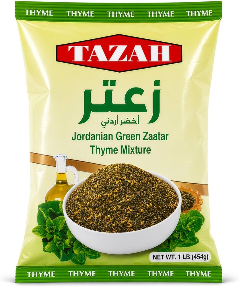 Tazah Jordanian Green Zaatar 1 Lb