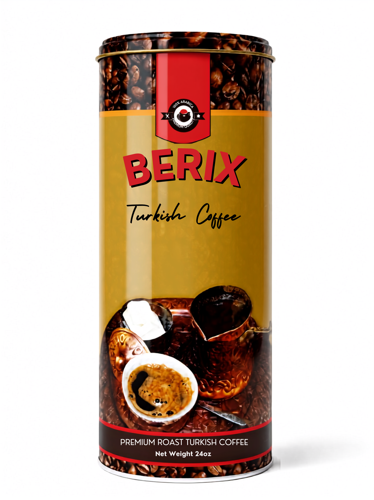 Berix Turkish Coffee Can 24oz