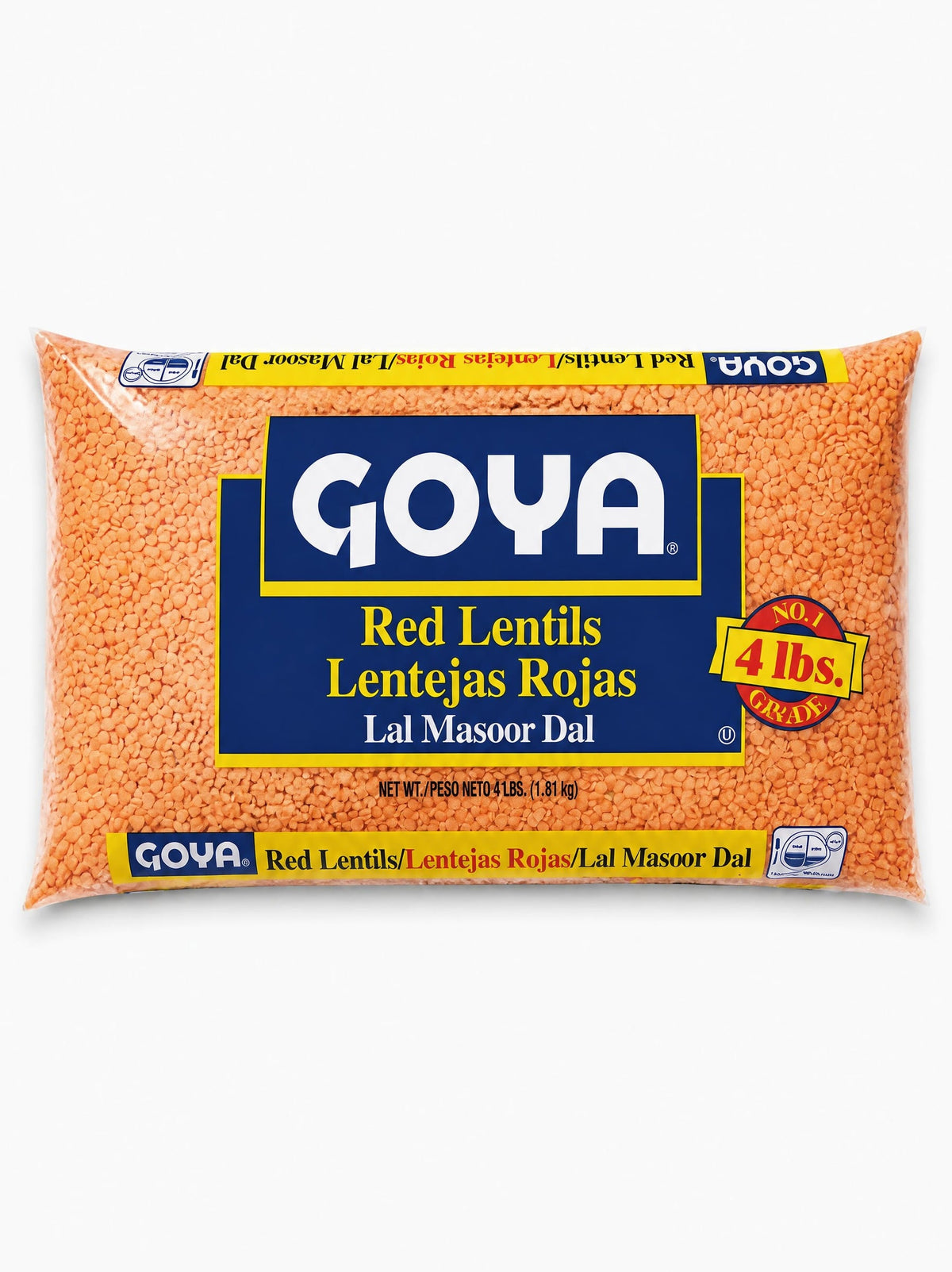 Goya Red Lentils 4lb