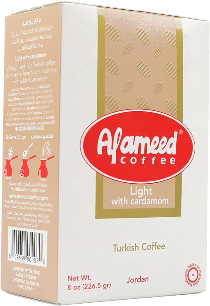 Alameed Light Coffee With Cardamom 8oz