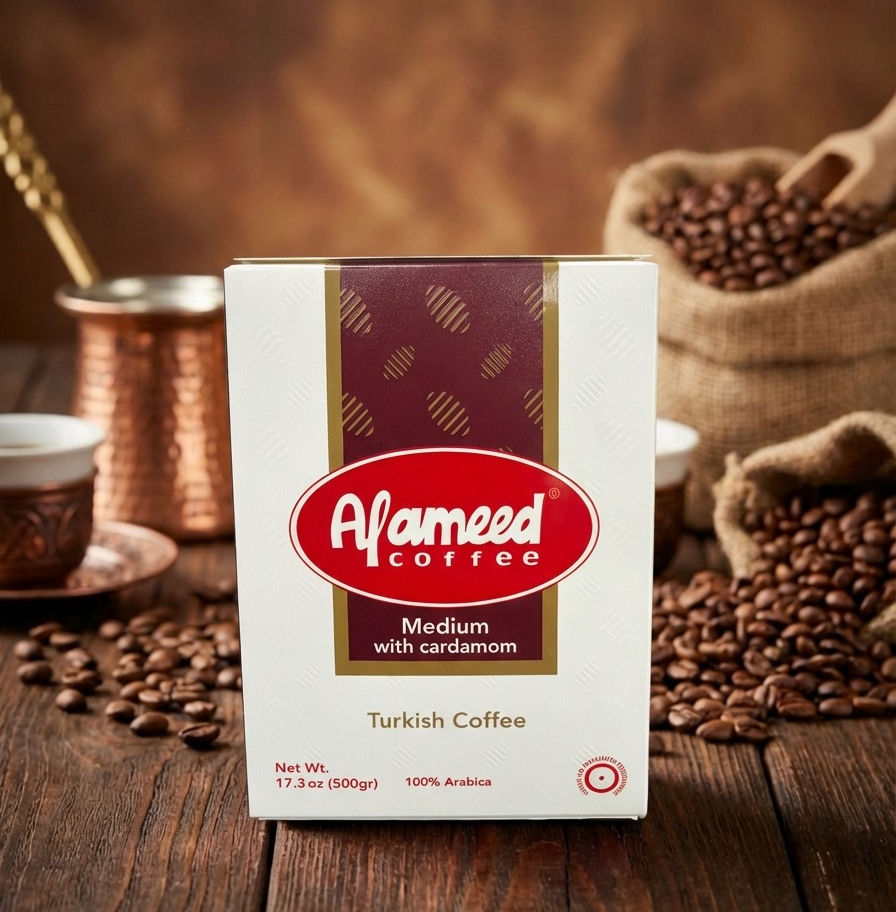 Alameed Medium Coffee With Cardamom 17oz