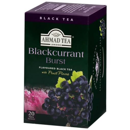 Ahmad Tea Blackcurrant Burst Teabags 40g