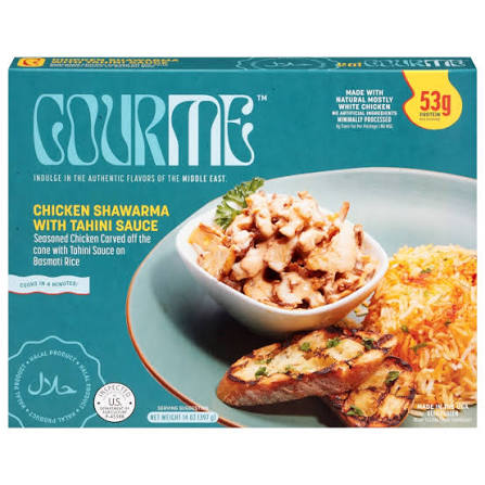 Gourme Chicken Shawarma Tahini Sauce Over Rice
